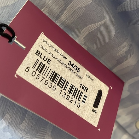 Light Blue camouflage Men's Shirt - Picture 12 of 14